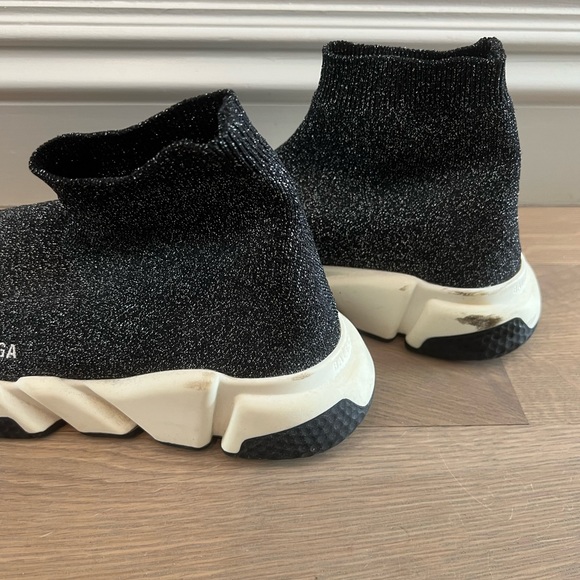 Balenciaga Speed Sock Sneaker 38 8.5 9 Beautiful Rare Sparkly version - Picture 8 of 8